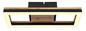 Preview: Globo LED Deckenleuchte Beatrix 12W warmweiss Schwarz matt Metall 34,5x13cm