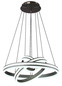 Preview: Globo LED Pendelleuchte Grouni 70W dimmbar Fernbedienung CCT warm-/tageslichtweiss Titanfarben gebürstet Metall Aluminium Ø60cm