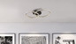 Preview: Globo LED Deckenleuchte Alaina 50W dimmbar Fernbedienung CCT warm-/tageslichtweiss Grau matt Metall Aluminium 75x50cm