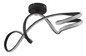 Preview: Globo Swirl LED Deckenleuchte 30W Neutralweiß Schwarz Matt, Metall 33cm 67341DS