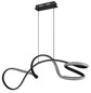 Preview: Globo Swirl LED Hängeleuchte 40W Neutralweiß Schwarz Matt, Metall 120cm 67341S