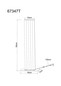 Preview: Globo LED Tischleuchte Hayden 12W warmweiss Schwarz matt Metall 50x18cm