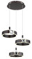Preview: Globo LED Pendelleuchte Hendricks 36W warmweiss Bronzefarben gebürstet Metall Ø44cm