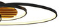 Preview: Globo LED Deckenleuchte Tisha I 39W warmweiss Schwarz matt Metall Aluminium 85x30cm