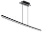 Preview: Globo LED Pendelleuchte Hilton 32W warmweiss Schwarz matt Metall Aluminium 120x120cm