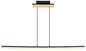 Preview: Globo LED Pendelleuchte Hilton 32W warmweiss Schwarz matt Metall Aluminium 120x120cm