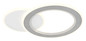 Preview: Globo LED Deckenleuchte Mavis 21W dimmbar Fernbedienung CCT warm-/tageslichtweiss Weiß matt gebürstet Metall Aluminium 51x38cm