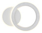 Preview: Globo LED Deckenleuchte Mavis 21W dimmbar Fernbedienung CCT warm-/tageslichtweiss Weiß matt gebürstet Metall Aluminium 51x38cm