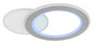 Preview: Globo LED Deckenleuchte Mavis 21W dimmbar Fernbedienung CCT warm-/tageslichtweiss Weiß matt gebürstet Metall Aluminium 51x38cm