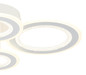 Preview: Globo LED Deckenleuchte Anthony 54W CCT warm-/neutral-/tageslichtweiss Weiß matt klar Metall Acrylkristalle 59x42cm