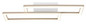 Preview: Globo LED Deckenleuchte Wilton 16W CCT warm-/neutral-/tageslichtweiss Weiß matt sandfarben matt 55x15,5cm