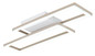 Preview: Globo LED Deckenleuchte Wilton 16W CCT warm-/neutral-/tageslichtweiss Weiß matt sandfarben matt 55x15,5cm