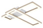 Preview: Globo LED Deckenleuchte Wilton 16W CCT warm-/neutral-/tageslichtweiss Weiß matt sandfarben matt 55x15,5cm
