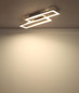 Preview: Globo LED Deckenleuchte Wilton 16W CCT warm-/neutral-/tageslichtweiss Weiß matt sandfarben matt 55x15,5cm