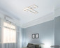 Preview: Globo LED Deckenleuchte Wilton 16W CCT warm-/neutral-/tageslichtweiss Weiß matt sandfarben matt 55x15,5cm