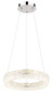 Preview: Globo LED Pendelleuchte Laurel 24W dimmbar Fernbedienung CCT warm-/tageslichtweiss Verchromt Metall Ø40cm