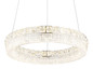 Preview: Globo LED Pendelleuchte Laurel 24W dimmbar Fernbedienung CCT warm-/tageslichtweiss Verchromt Metall Ø40cm