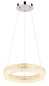 Preview: Globo LED Pendelleuchte Laurel 24W dimmbar Fernbedienung CCT warm-/tageslichtweiss Verchromt Metall Ø40cm