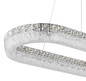Preview: Globo LED Pendelleuchte Laurel 40W dimmbar Fernbedienung CCT warm-/tageslichtweiss Verchromt Metall 120x100cm
