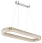 Preview: Globo LED Pendelleuchte Laurel 40W dimmbar Fernbedienung CCT warm-/tageslichtweiss Verchromt Metall 120x100cm