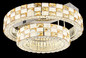 Preview: Globo LED Deckenleuchte Lidia 55W dimmbar Fernbedienung CCT warm-/tageslichtweiss Verchromt klar Metall Glaskristalle Ø61cm