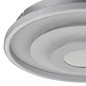 Preview: Globo LED Deckenleuchte Miles 30W CCT warm-/neutral-/tageslichtweiss Silberfarben gebürstet Metall Aluminium Ø40cm