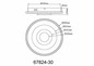 Preview: Globo LED Deckenleuchte Miles 30W CCT warm-/neutral-/tageslichtweiss Silberfarben gebürstet Metall Aluminium Ø40cm