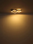 Preview: Globo LED Deckenleuchte Lesina 40W warmweiss Verchromt goldfarben gebürstet Metall Aluminium 104,5x35,5cm