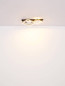 Preview: Globo LED Deckenleuchte Lesina 40W warmweiss Verchromt goldfarben gebürstet Metall Aluminium 104,5x35,5cm