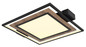 Preview: Globo LED Deckenleuchte Gabaldo 36W warmweiss Schwarz matt Metall 50x45cm