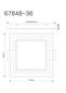 Preview: Globo LED Deckenleuchte Gabaldo 36W warmweiss Schwarz matt Metall 50x45cm