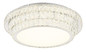 Preview: Globo LED Deckenleuchte Klara 58W dimmbar Fernbedienung CCT warm-/tageslichtweiss Verchromt klar Metall K5 Kristalle Ø60cm
