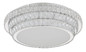 Preview: Globo LED Deckenleuchte Klara 58W dimmbar Fernbedienung CCT warm-/tageslichtweiss Verchromt klar Metall K5 Kristalle Ø60cm