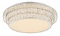 Preview: Globo LED Deckenleuchte Klara 58W dimmbar Fernbedienung CCT warm-/tageslichtweiss Verchromt klar Metall K5 Kristalle Ø60cm