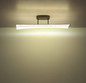 Preview: Globo LED Deckenleuchte Malinda 28W CCT warm-/neutral-/tageslichtweiss Anthrazit matt klar mit Luftblasen Metall 81x19cm