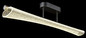 Preview: Globo LED Deckenleuchte Malinda 28W CCT warm-/neutral-/tageslichtweiss Anthrazit matt klar mit Luftblasen Metall 81x19cm