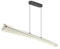 Preview: Globo LED Pendelleuchte Malinda 36W CCT warm-/neutral-/tageslichtweiss Anthrazit matt klar mit Luftblasen Metall 121x120cm