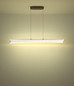 Preview: Globo LED Pendelleuchte Malinda 36W CCT warm-/neutral-/tageslichtweiss Anthrazit matt klar mit Luftblasen Metall 121x120cm