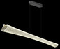 Preview: Globo LED Pendelleuchte Malinda 36W CCT warm-/neutral-/tageslichtweiss Anthrazit matt klar mit Luftblasen Metall 121x120cm