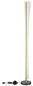Preview: Globo LED Stehleuchte Malinda 48W CCT warm-/neutral-/tageslichtweiss Anthrazit matt klar mit Luftblasen Metall 155cm