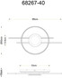 Preview: Globo LED Deckenleuchte Donte 40W warmweiss Silberfarben matt gebürstet Metall Aluminium 95x50cm