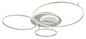 Preview: Globo LED Deckenleuchte Johnson 60W dimmbar Fernbedienung CCT warm-/tageslichtweiss Silberfarben gebürstet Metall Aluminium 3D-Effekt 117x86cm