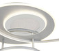 Preview: Globo LED Deckenleuchte Johnson 60W dimmbar Fernbedienung CCT warm-/tageslichtweiss Silberfarben gebürstet Metall Aluminium 3D-Effekt 117x86cm