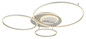 Preview: Globo LED Deckenleuchte Johnson 60W dimmbar Fernbedienung CCT warm-/tageslichtweiss Silberfarben gebürstet Metall Aluminium 3D-Effekt 117x86cm