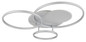 Preview: Globo LED Deckenleuchte Johnson 40W dimmbar Fernbedienung CCT warm-/tageslichtweiss Silberfarben gebürstet Metall Aluminium 81x70cm