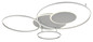 Preview: Globo LED Deckenleuchte Johnson 60W dimmbar Fernbedienung CCT warm-/tageslichtweiss Silberfarben gebürstet Metall Aluminium Sterneneffekt 117x86cm