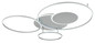 Preview: Globo LED Deckenleuchte Johnson 60W dimmbar Fernbedienung CCT warm-/tageslichtweiss Silberfarben gebürstet Metall Aluminium Sterneneffekt 117x86cm