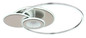 Preview: Globo LED Deckenleuchte Beltran 24W dimmbar Fernbedienung CCT warm-/tageslichtweiss Silberfarben matt gebürstet Metall Aluminium 56x45cm