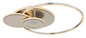 Preview: Globo LED Deckenleuchte Beltran 24W dimmbar Fernbedienung CCT warm-/tageslichtweiss Silberfarben matt gebürstet Metall Aluminium 56x45cm