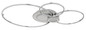 Preview: Globo LED Deckenleuchte Beltran 36W dimmbar Fernbedienung CCT warm-/tageslichtweiss Silberfarben matt gebürstet Metall Aluminium 103,5x65cm